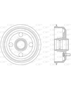 OPEN PARTS BAD901640 - Tamburo freno