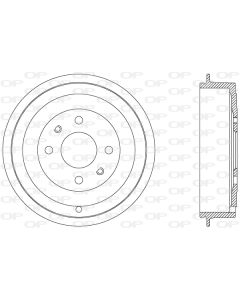 OPEN PARTS BAD902310 - Tamburo freno