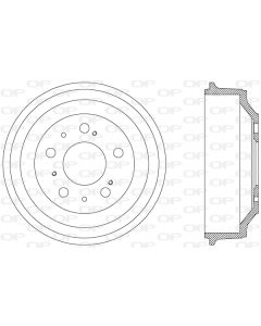 OPEN PARTS BAD902410 - Tamburo freno