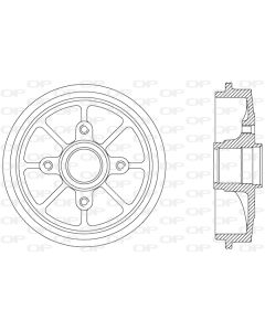 OPEN PARTS BAD902930 - Tamburo freno