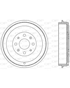 OPEN PARTS BAD906610 - Tamburo freno