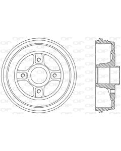 OPEN PARTS BAD906930 - Tamburo freno