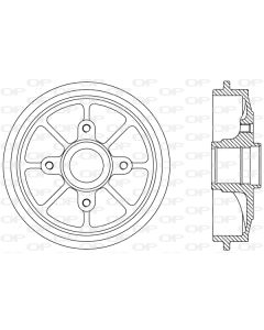 OPEN PARTS BAD907030 - Tamburo freno