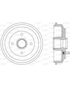 OPEN PARTS BAD907230 - Tamburo freno