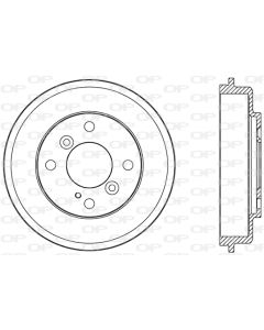 OPEN PARTS BAD908410 - Tamburo freno