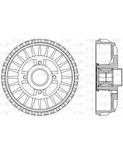 OPEN PARTS BAD909131 - Tamburo freno