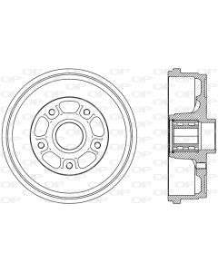 OPEN PARTS BAD909231 - Tamburo freno