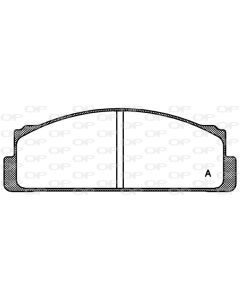 OPEN PARTS BPA002200 - Kit pastiglie freno, Freno a disco
