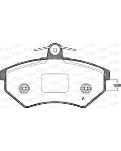 OPEN PARTS BPA013440 - Kit pastiglie freno, Freno a disco