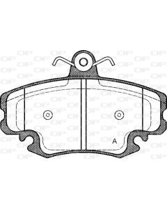 OPEN PARTS BPA014120 - Kit pastiglie freno, Freno a disco