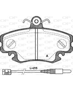 OPEN PARTS BPA014130 - Kit pastiglie freno, Freno a disco
