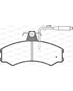 OPEN PARTS BPA014302 - Kit pastiglie freno, Freno a disco