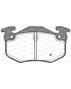 OPEN PARTS BPA014450 - Kit pastiglie freno, Freno a disco
