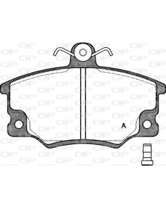 OPEN PARTS BPA014614 - Kit pastiglie freno, Freno a disco