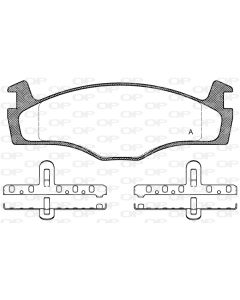 OPEN PARTS BPA017110 - Kit pastiglie freno, Freno a disco