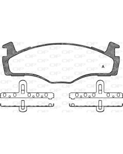 OPEN PARTS BPA017160 - Kit pastiglie freno, Freno a disco