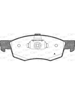 OPEN PARTS BPA017230 - Kit pastiglie freno, Freno a disco