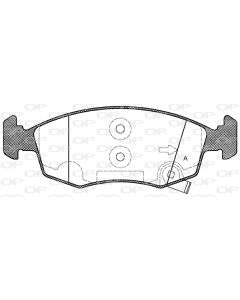 OPEN PARTS BPA017250 - Kit pastiglie freno, Freno a disco