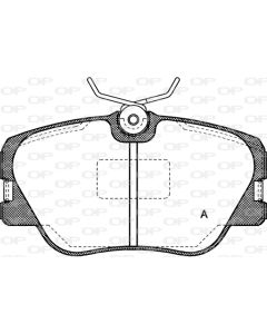 OPEN PARTS BPA018900 - Kit pastiglie freno, Freno a disco