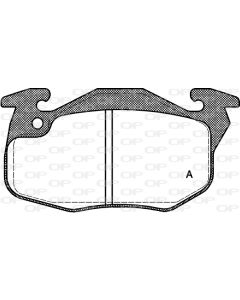 OPEN PARTS BPA019210 - Kit pastiglie freno, Freno a disco