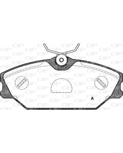 OPEN PARTS BPA020800 - Kit pastiglie freno, Freno a disco