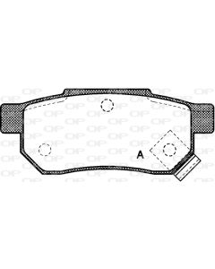 OPEN PARTS BPA023302 - Kit pastiglie freno, Freno a disco