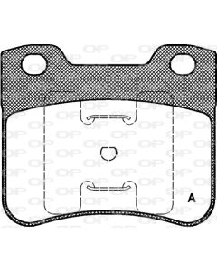 OPEN PARTS BPA024710 - Kit pastiglie freno, Freno a disco
