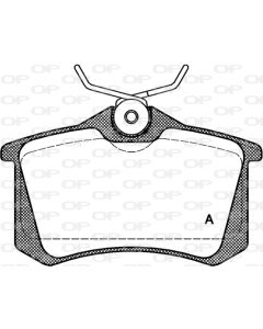 OPEN PARTS BPA026301 - Kit pastiglie freno, Freno a disco