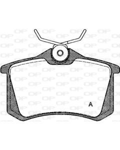 OPEN PARTS BPA026310 - Kit pastiglie freno, Freno a disco