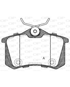 OPEN PARTS BPA026374 - Kit pastiglie freno, Freno a disco