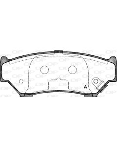 OPEN PARTS BPA038912 - Kit pastiglie freno, Freno a disco