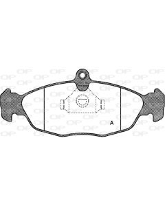 OPEN PARTS BPA039300 - Kit pastiglie freno, Freno a disco