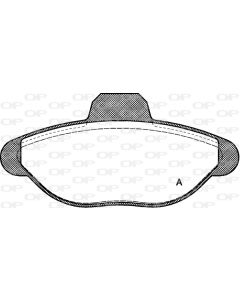 OPEN PARTS BPA041400 - Kit pastiglie freno, Freno a disco