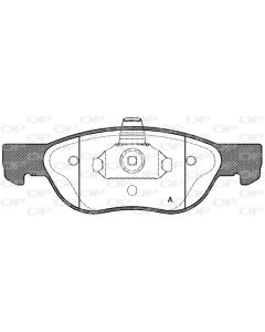 OPEN PARTS BPA058700 - Kit pastiglie freno, Freno a disco