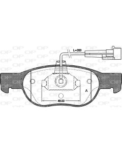 OPEN PARTS BPA058811 - Kit pastiglie freno, Freno a disco