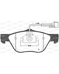 OPEN PARTS BPA058902 - Kit pastiglie freno, Freno a disco
