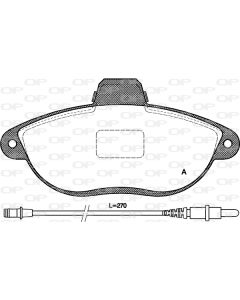 OPEN PARTS BPA060202 - Kit pastiglie freno, Freno a disco