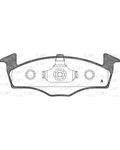 OPEN PARTS BPA060910 - Kit pastiglie freno, Freno a disco