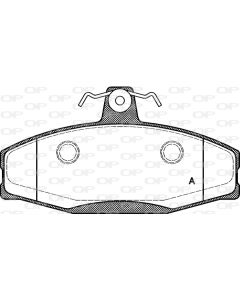OPEN PARTS BPA062020 - Kit pastiglie freno, Freno a disco