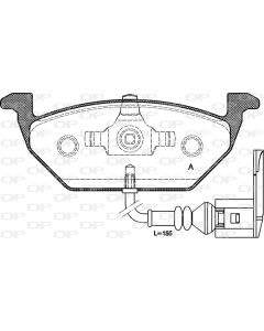 OPEN PARTS BPA063321 - Kit pastiglie freno, Freno a disco