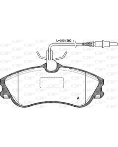 OPEN PARTS BPA063404 - Kit pastiglie freno, Freno a disco