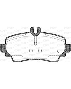 OPEN PARTS BPA065000 - Kit pastiglie freno, Freno a disco