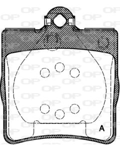OPEN PARTS BPA067800 - Kit pastiglie freno, Freno a disco