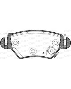 OPEN PARTS BPA068522 - Kit pastiglie freno, Freno a disco