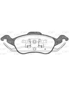 OPEN PARTS BPA069100 - Kit pastiglie freno, Freno a disco