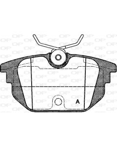 OPEN PARTS BPA069200 - Kit pastiglie freno, Freno a disco