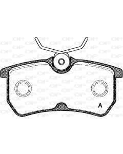 OPEN PARTS BPA069300 - Kit pastiglie freno, Freno a disco