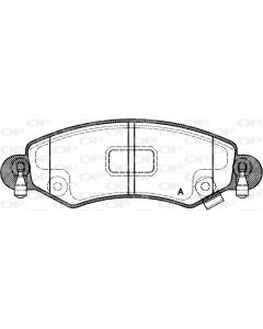 OPEN PARTS BPA070212 - Kit pastiglie freno, Freno a disco