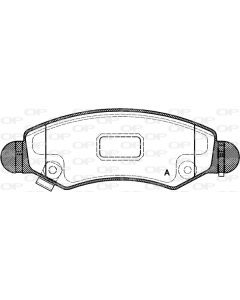 OPEN PARTS BPA070221 - Kit pastiglie freno, Freno a disco