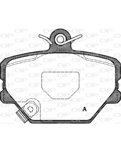 OPEN PARTS BPA070502 - Kit pastiglie freno, Freno a disco
